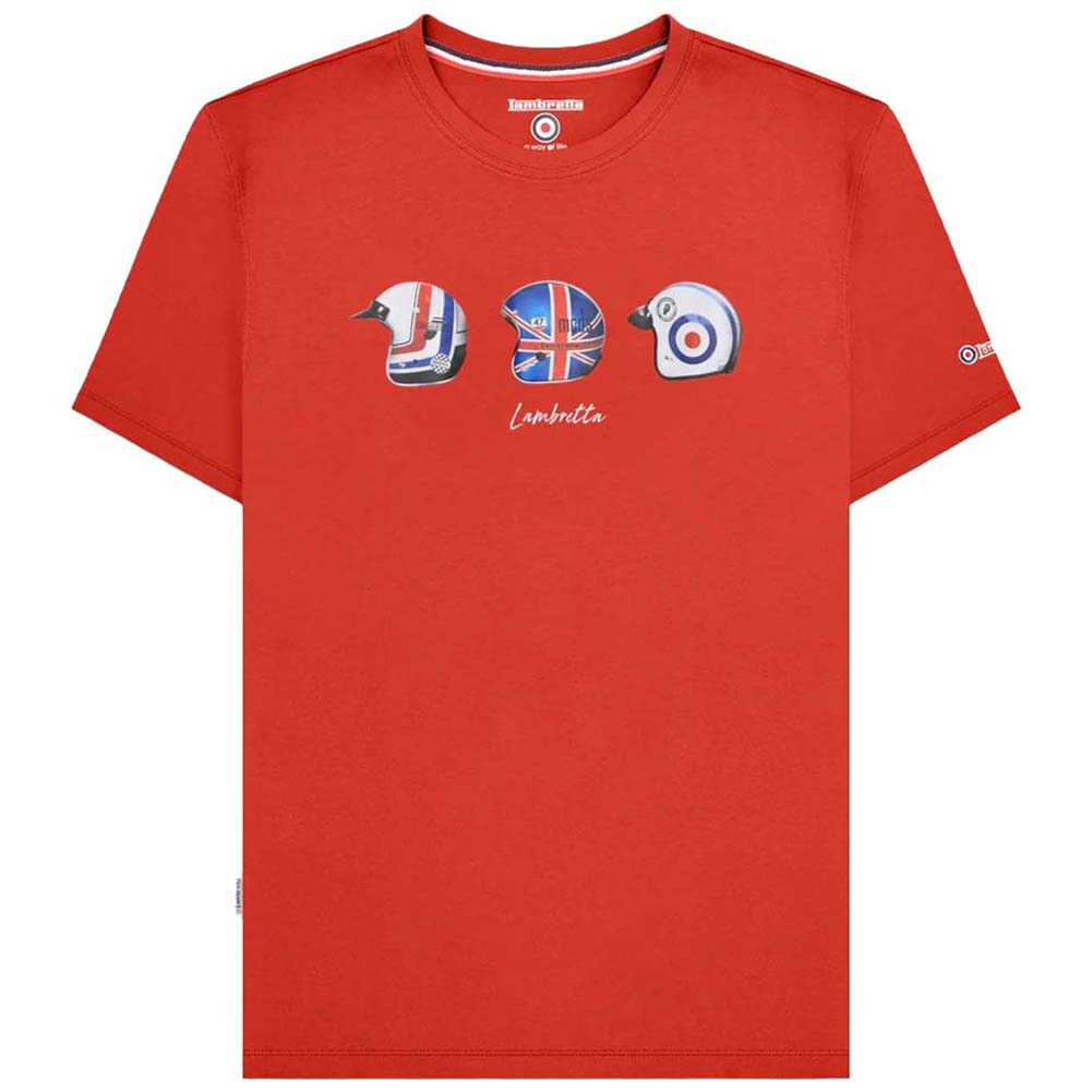 Lambretta Helmet Tee Herren T-Shirt SS4007-RED