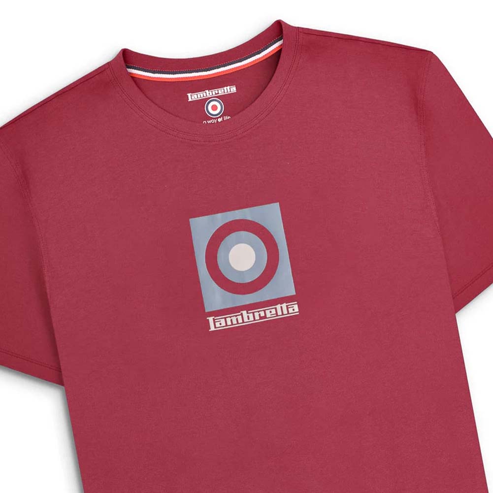 Lambretta Target Box Tee Herren T-Shirt SS5007-BUR