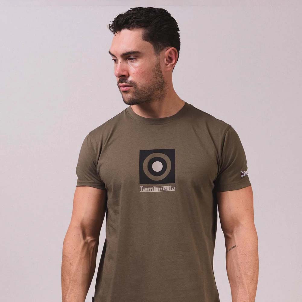 Lambretta Target Box Tee Herren T-Shirt SS5007-KHAKI
