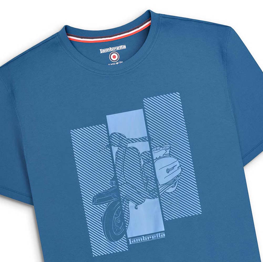 Lambretta Scooter Tee Herren T-Shirt SS5017-DK BLU