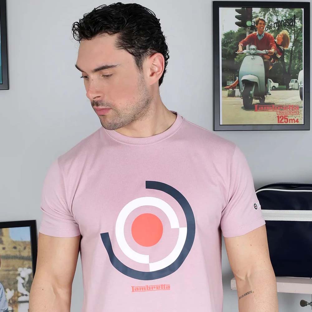Lambretta Target Render Tee Herren T-Shirt SS6000-PINK