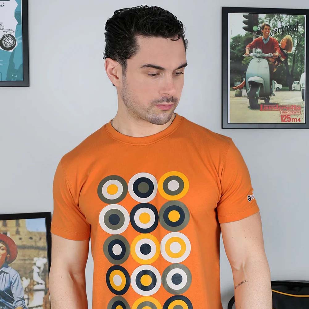 Lambretta Mod Target Tee Herren T-Shirt SS6010-APRICOT