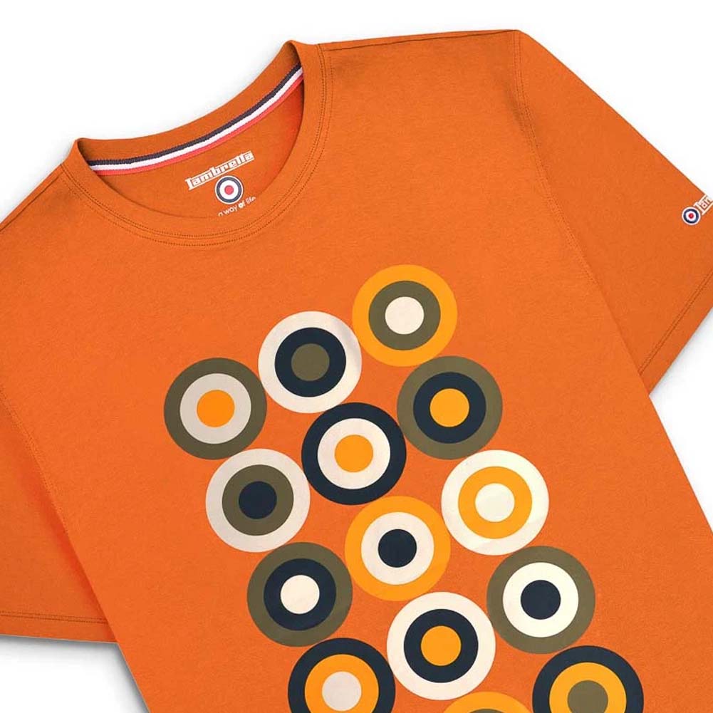 Lambretta Mod Target Tee Herren T-Shirt SS6010-APRICOT