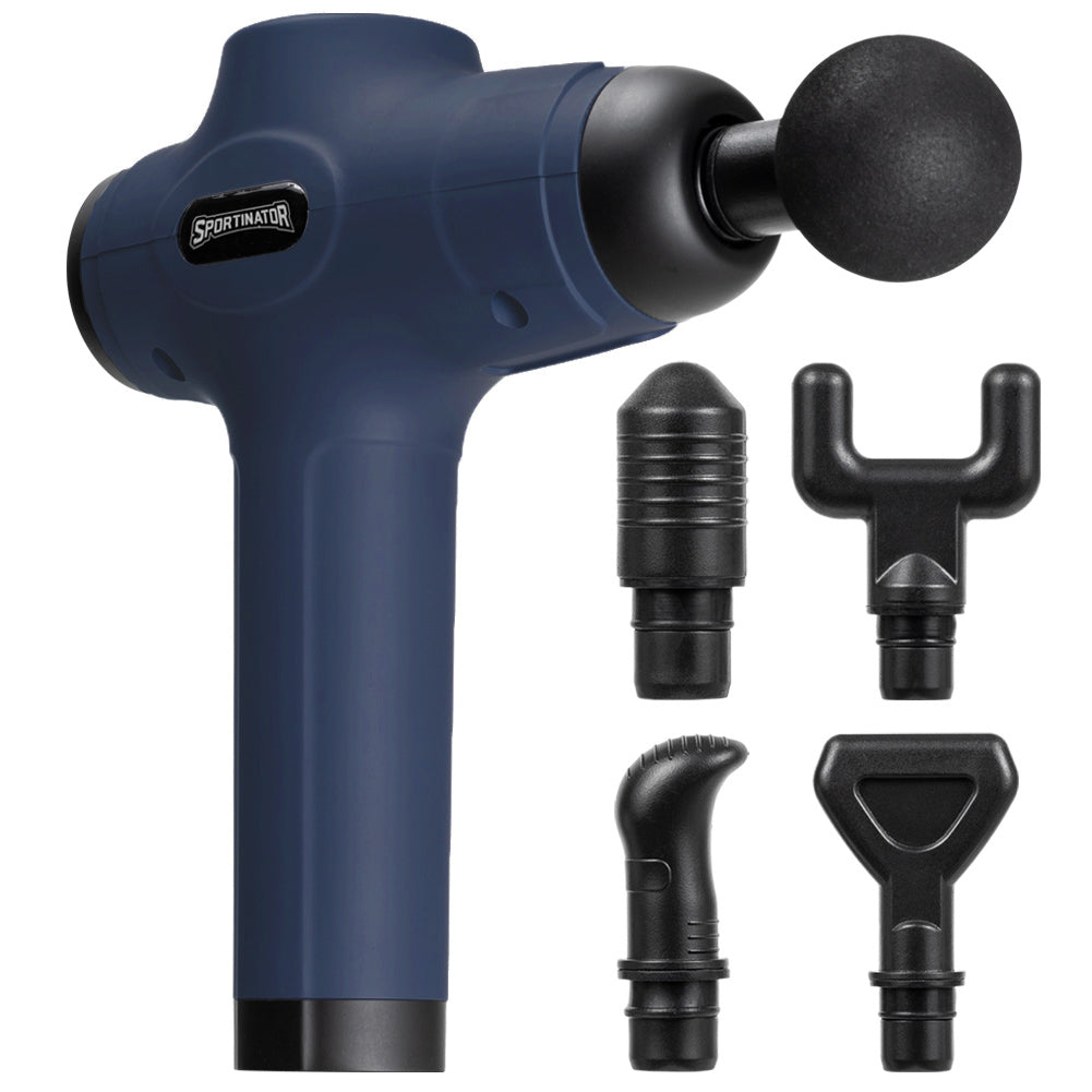 SPORTINATOR "Level Up" Massagepistole inkl. Zubehör blau