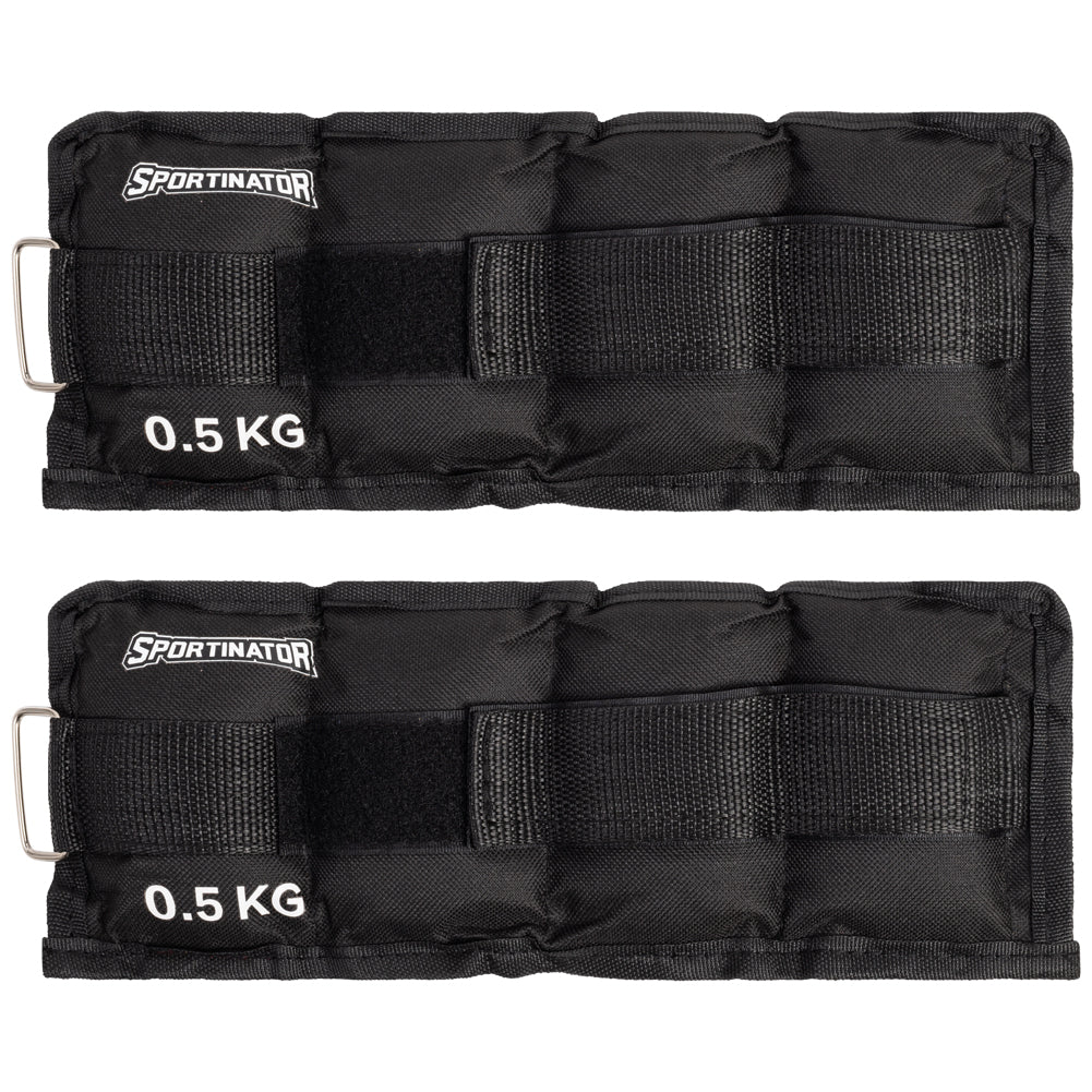 SPORTINATOR Braccialetti con peso per braccio e piede 0,5 kg 2 pezzi