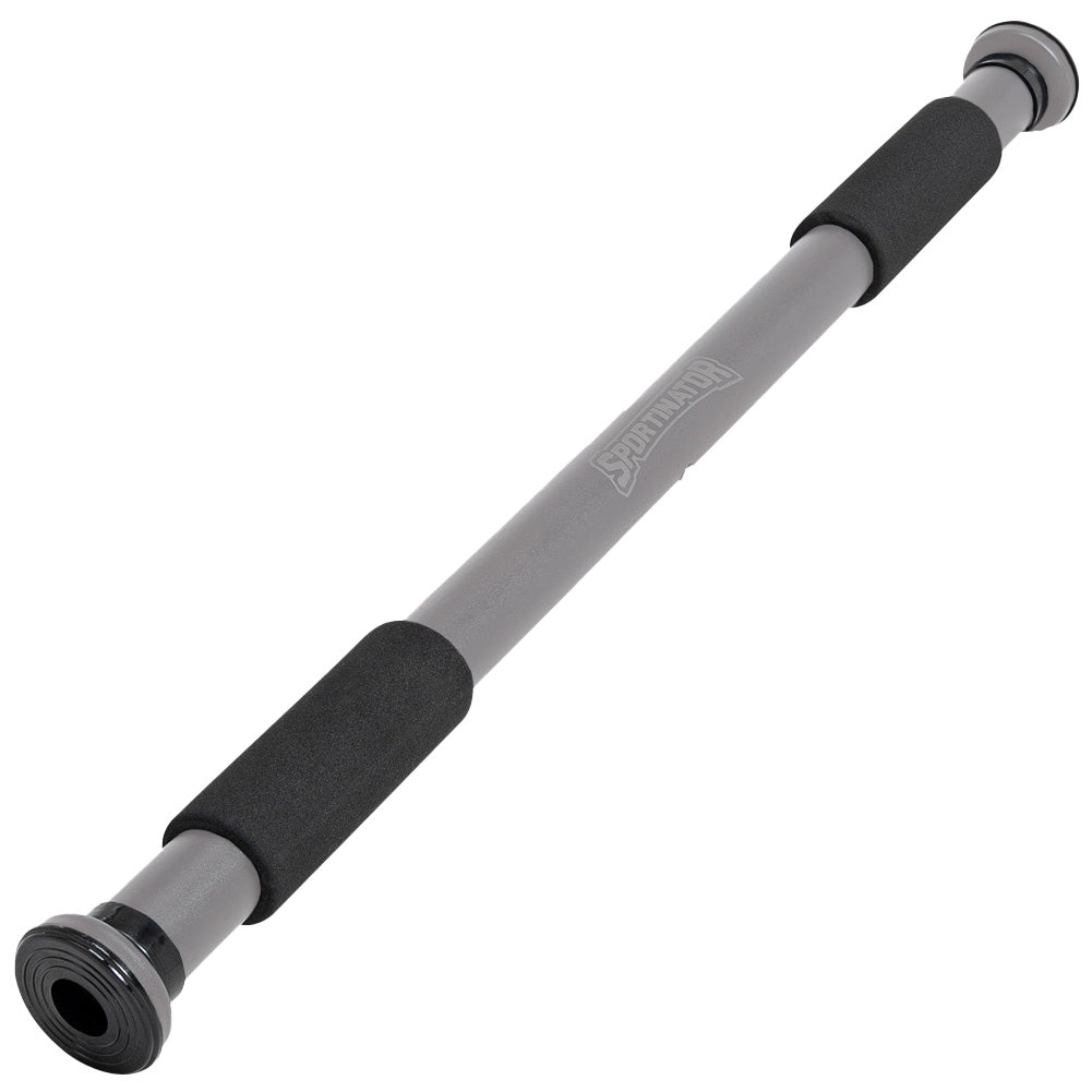 SPORTINATOR Klimmzugstange für Türrahmen 60 - 100 cm grau