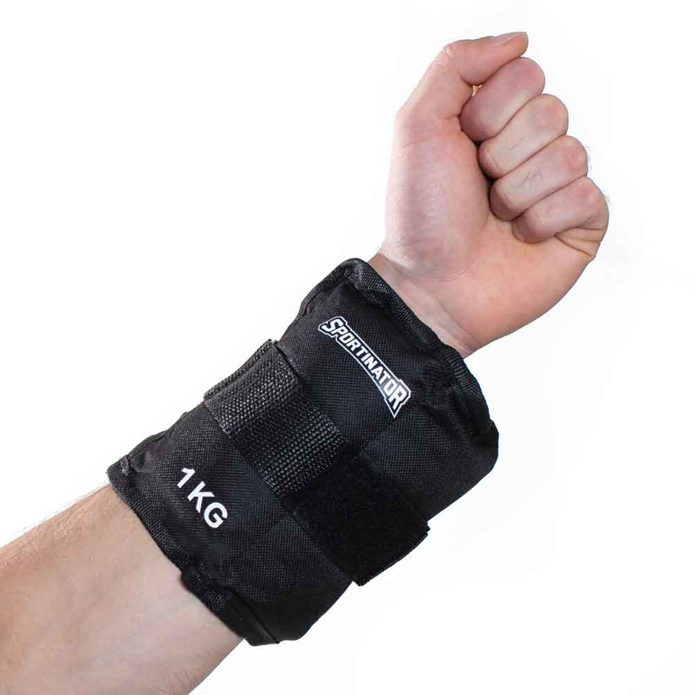 SPORTINATOR Braccialetti con peso per braccio e piede 1kg 2pz