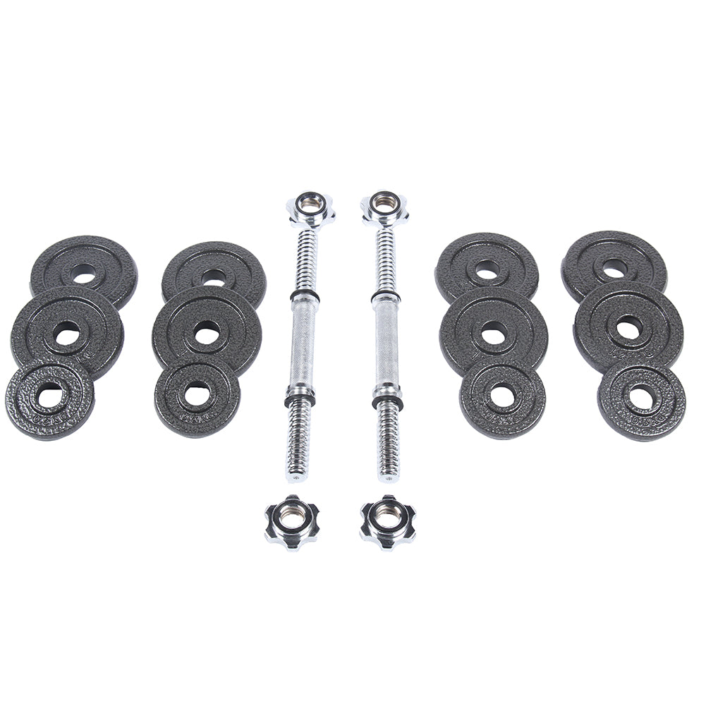 SPORTINATOR "Machine" Kurzhantel Set 15 kg mit Koffer