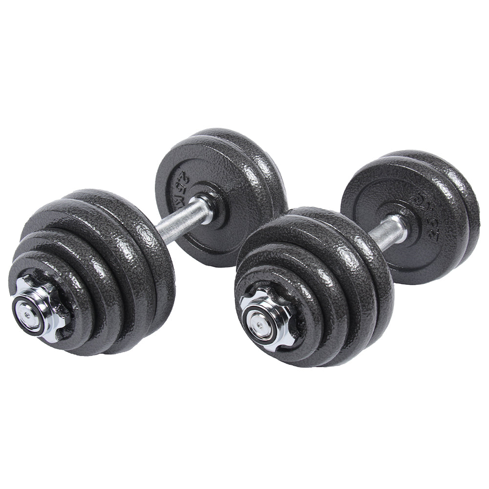 SPORTINATOR "Machine" Kurzhantel Set 30 kg mit Koffer