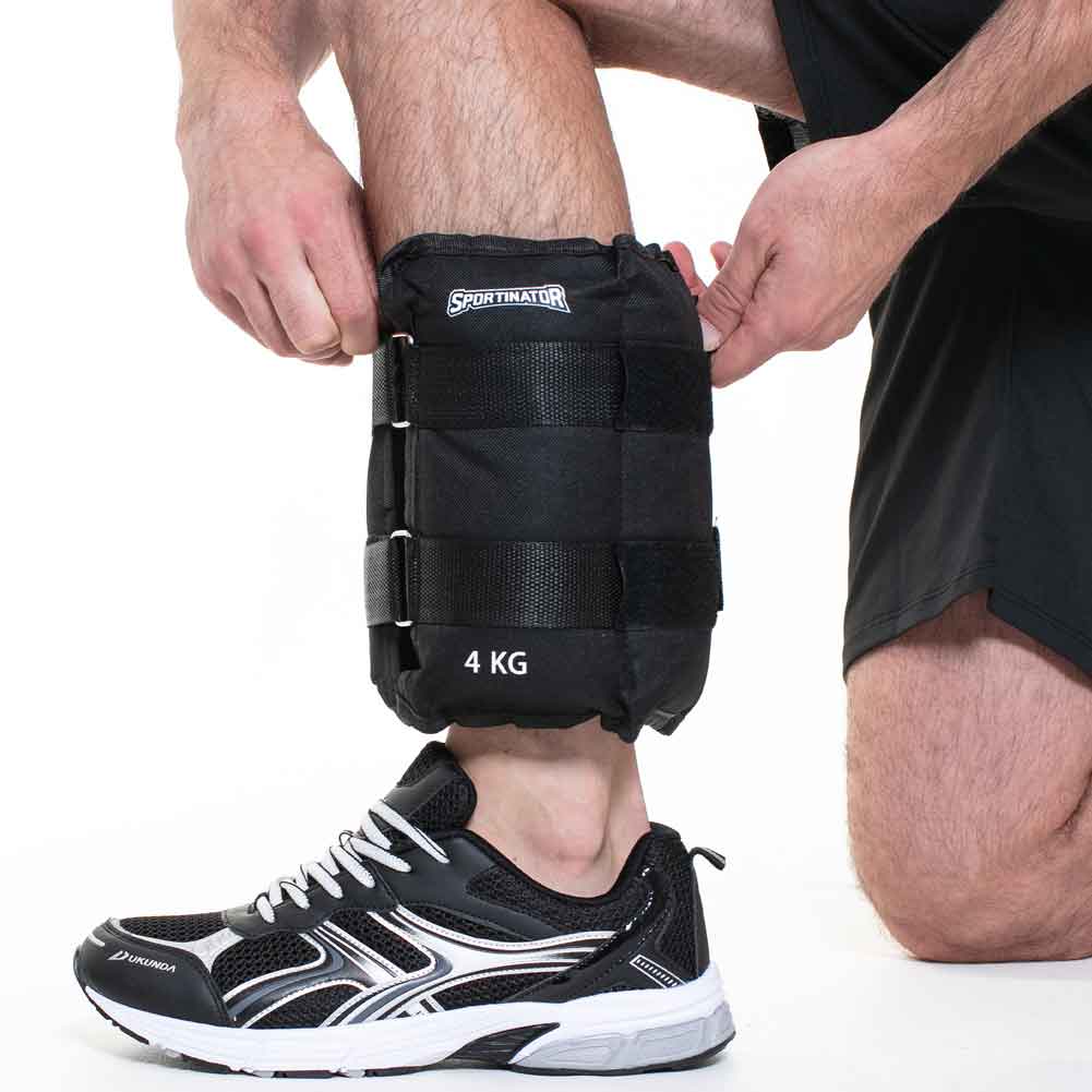 SPORTINATOR Braccialetti con peso per braccio e piede 4kg 2pz