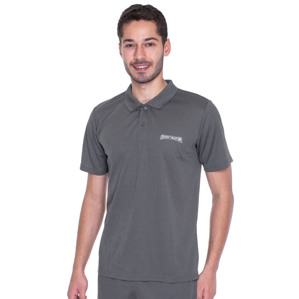 SPORTINATOR Essentials Uomo Polo per l'allenamento grigio