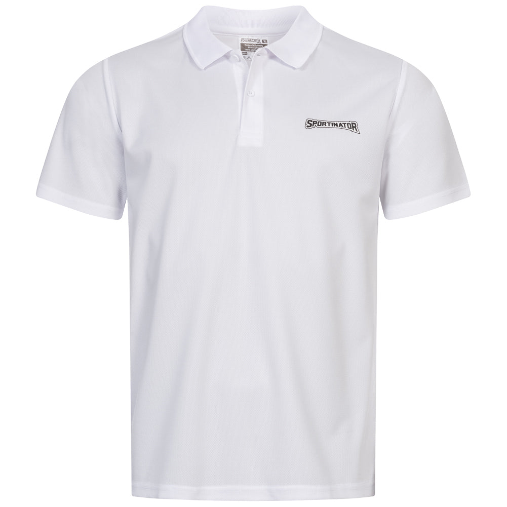 SPORTINATOR Essentials Uomo Polo per l'allenamento bianco