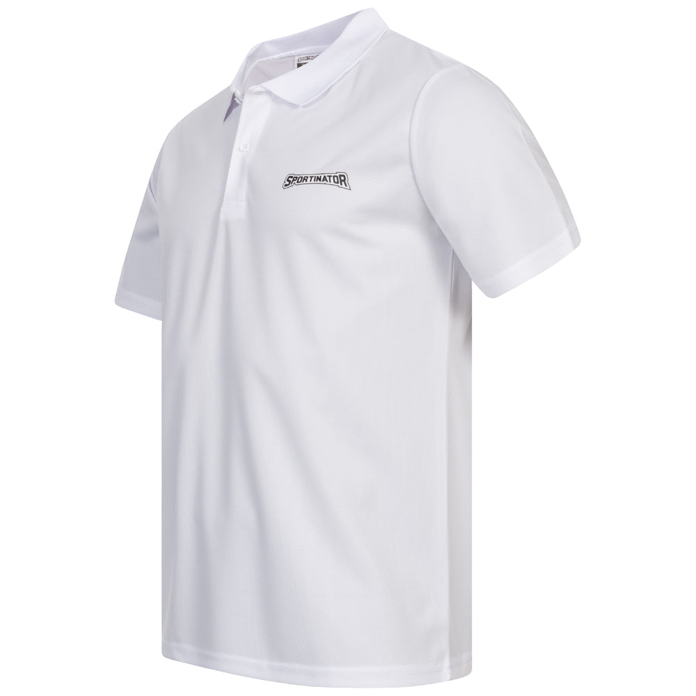 SPORTINATOR Essentials Uomo Polo per l'allenamento bianco