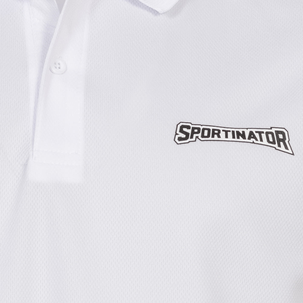 SPORTINATOR Essentials Uomo Polo per l'allenamento bianco
