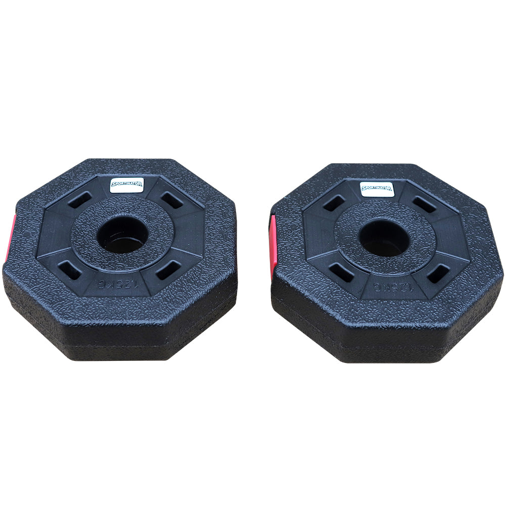 SPORTINATOR 1,25 kg Bumper Plates Fitness Hantelscheiben 2er-Set