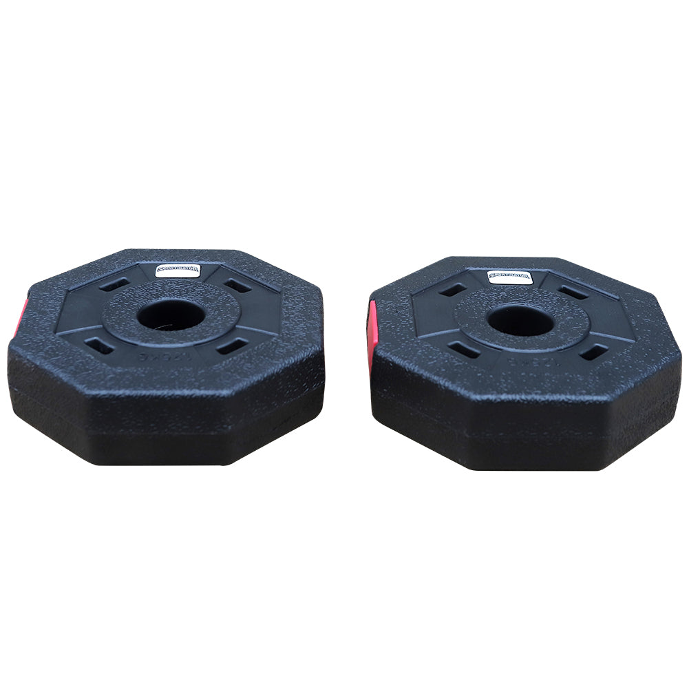 SPORTINATOR 1,25 kg Bumper Plates Fitness Hantelscheiben 2er-Set