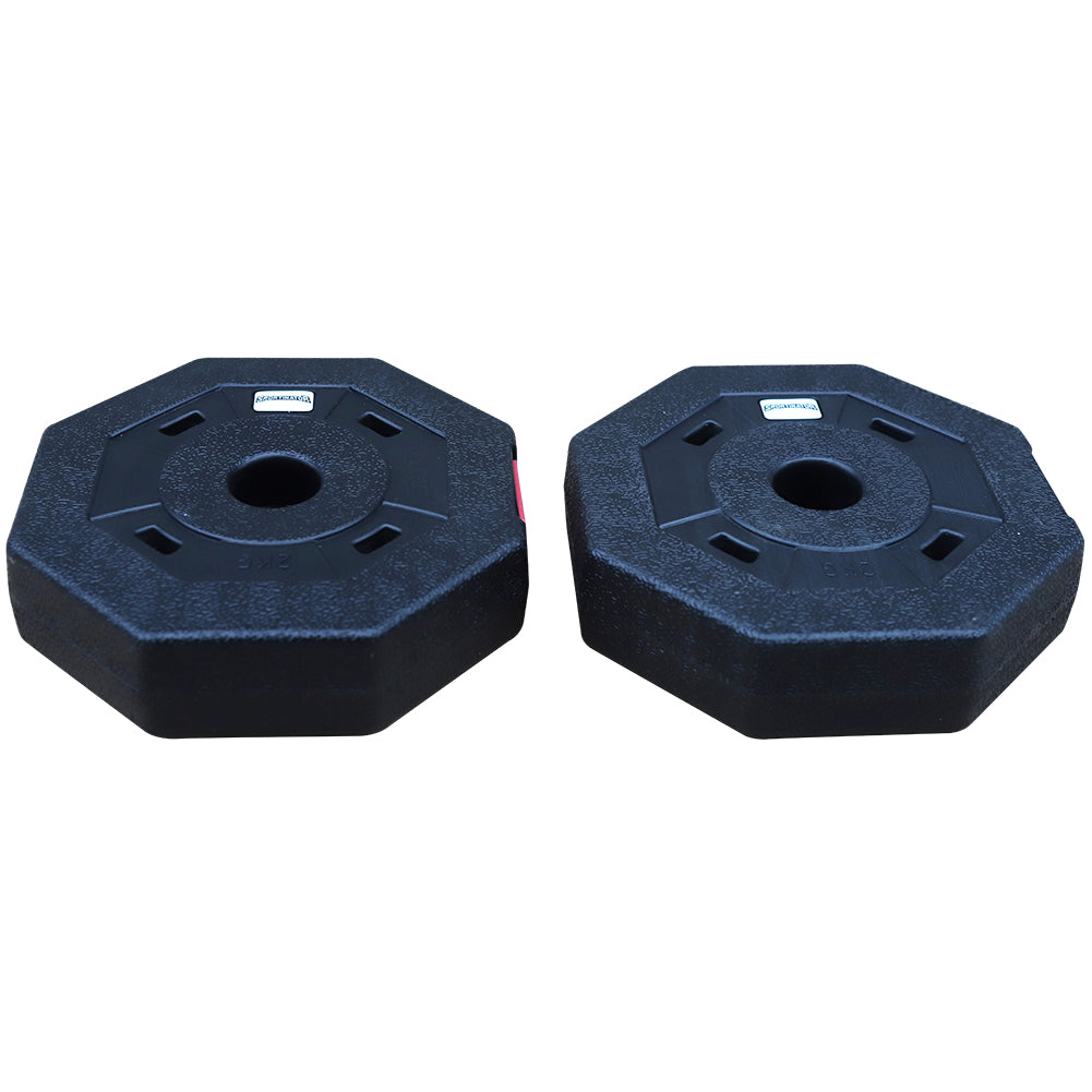 SPORTINATOR 2 kg Bumper Plates Fitness Hantelscheiben 2er-Set