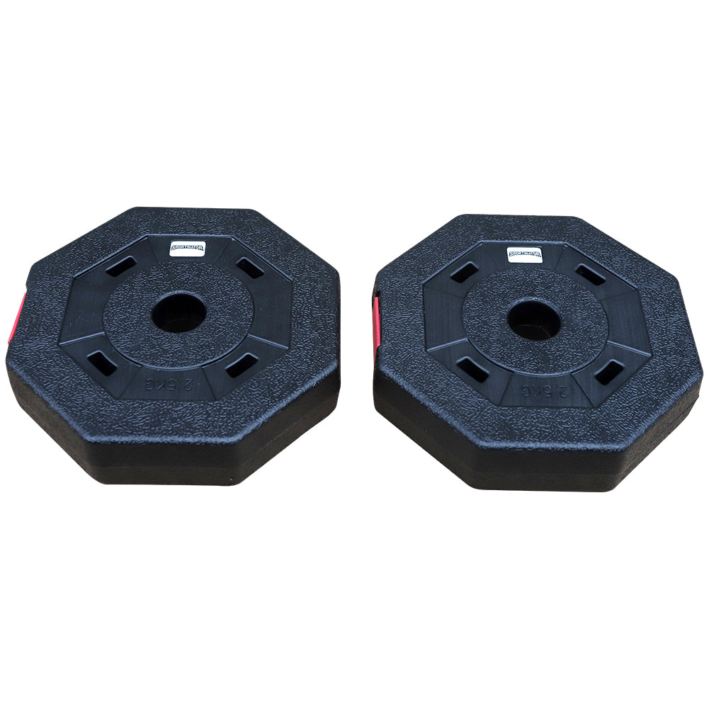 SPORTINATOR 2,5 kg Bumper Plates Fitness Hantelscheiben 2er-Set