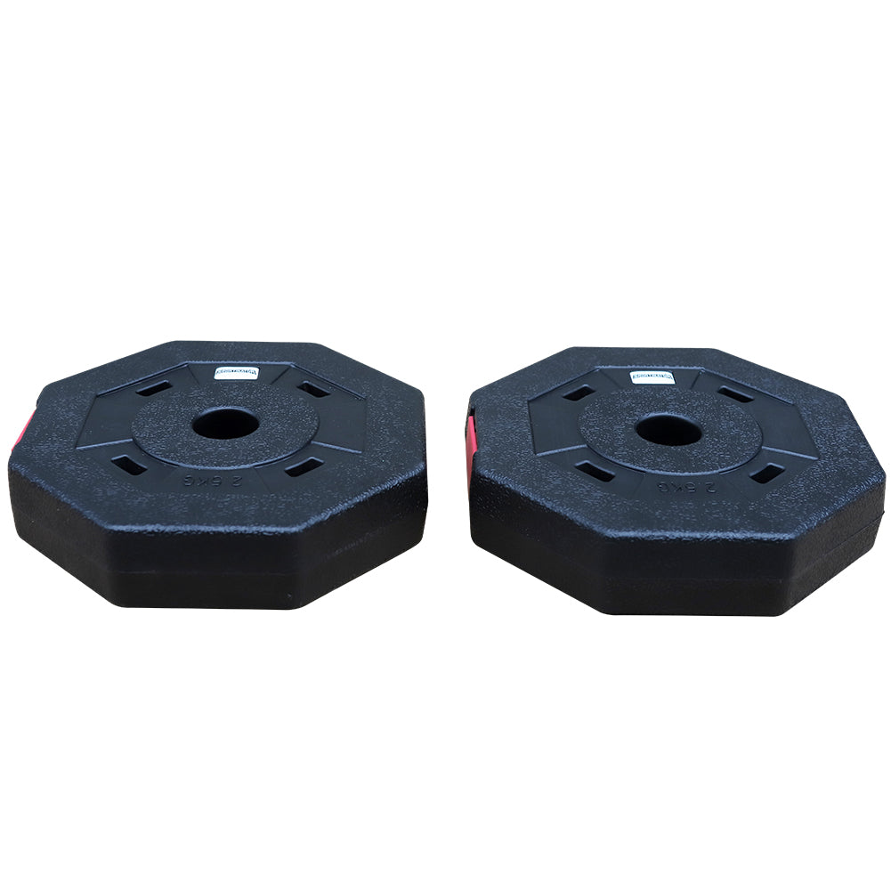 SPORTINATOR 2,5 kg Bumper Plates Fitness Hantelscheiben 2er-Set