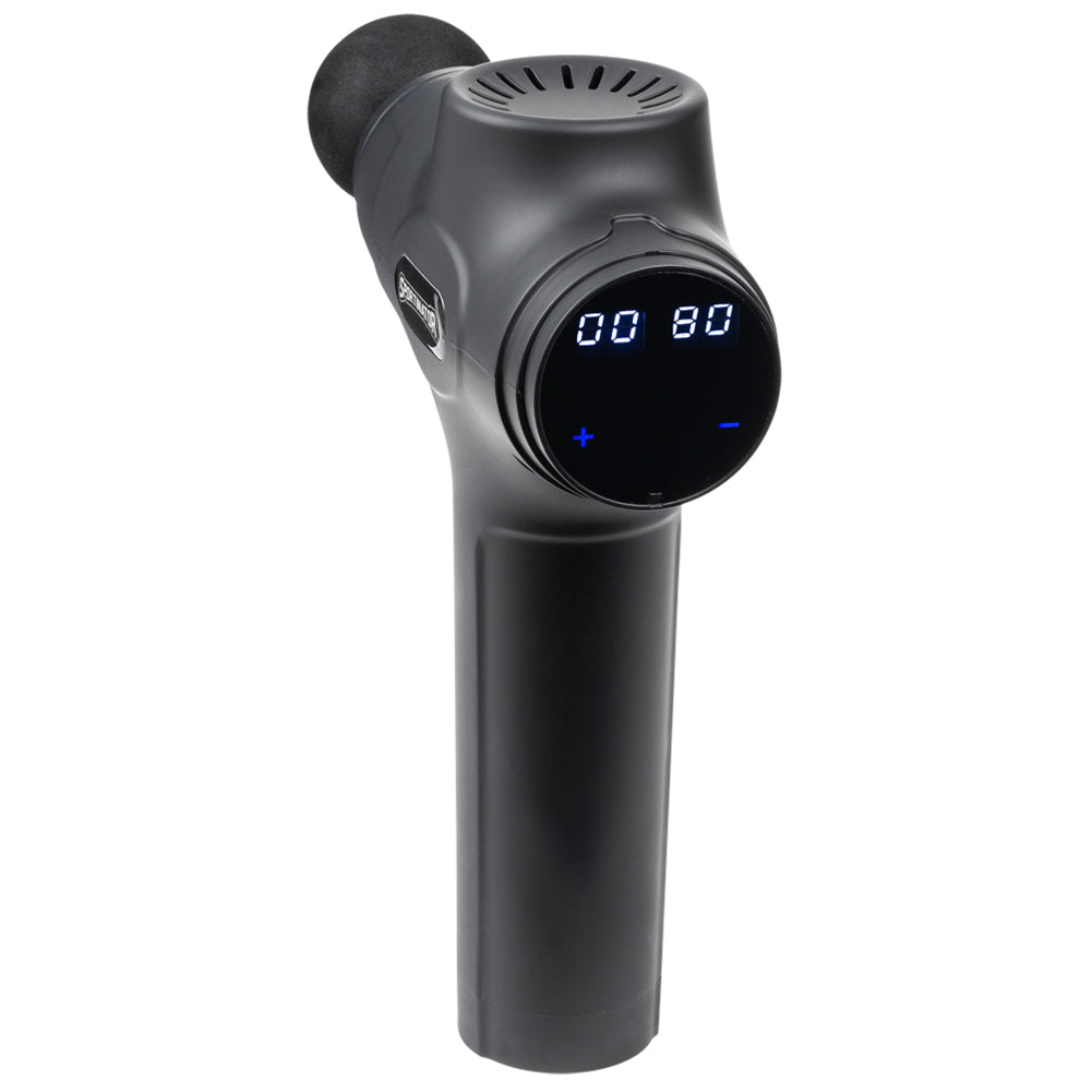 SPORTINATOR "Level Up" Massagepistole inkl. Zubehör schwarz