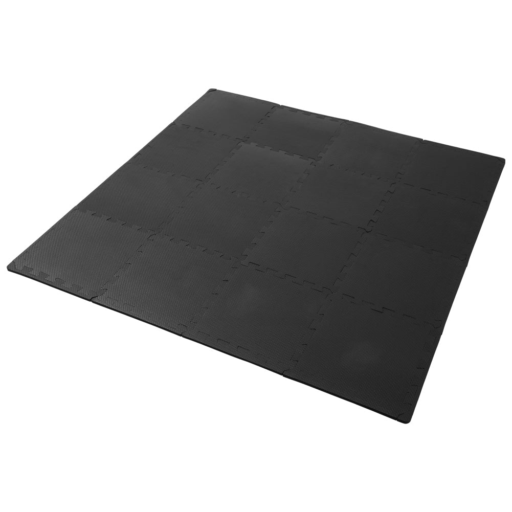 SPORTINATOR Fitness Bodenschutzmatte 18er-Set 30cm schwarz