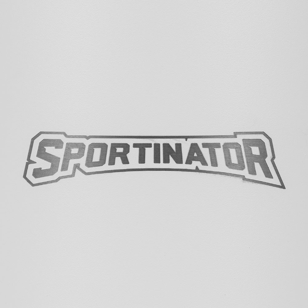 SPORTINATOR "Hydrated" Fitness Edelstahl Trinkflasche 2,2l weiß