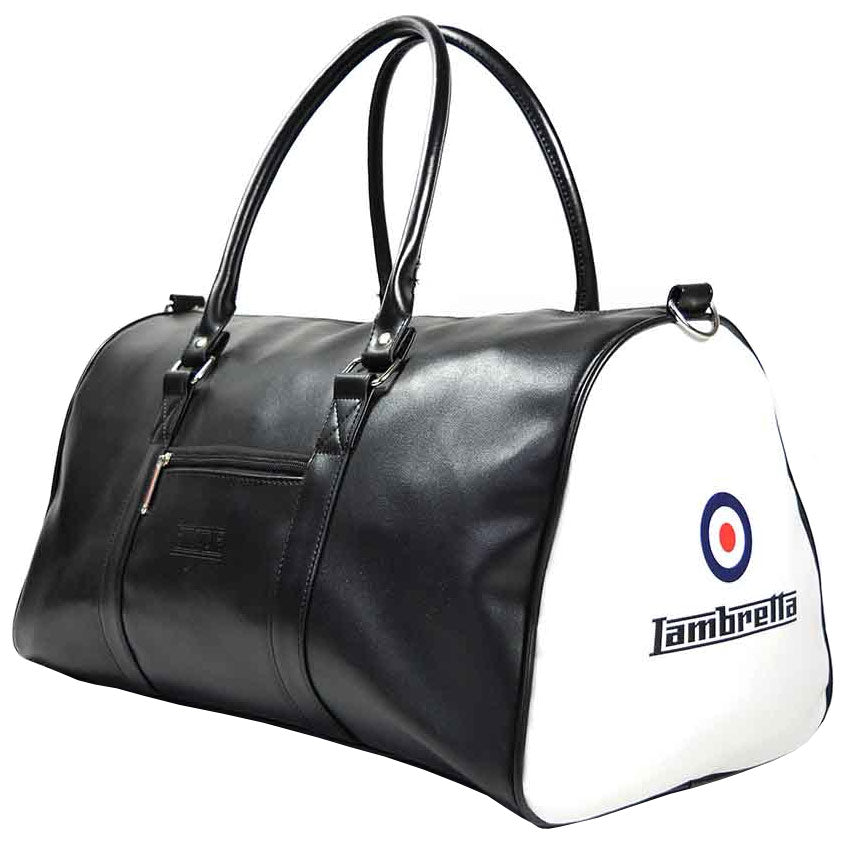 Lambretta Retro Sports Large Bag Tasche 28 x 49 x 25 T20064L-BLK/WHT