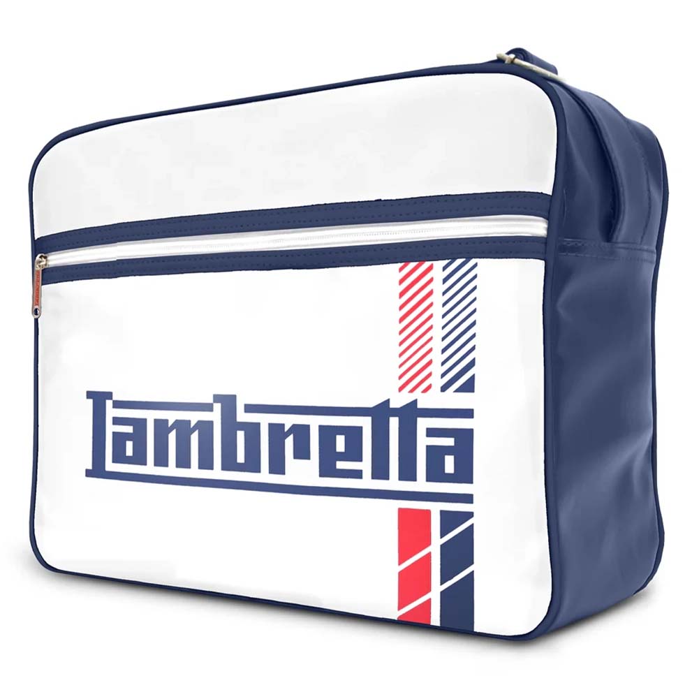 Lambretta Racing Stripe Bag Umhängetasche T20076-WHT