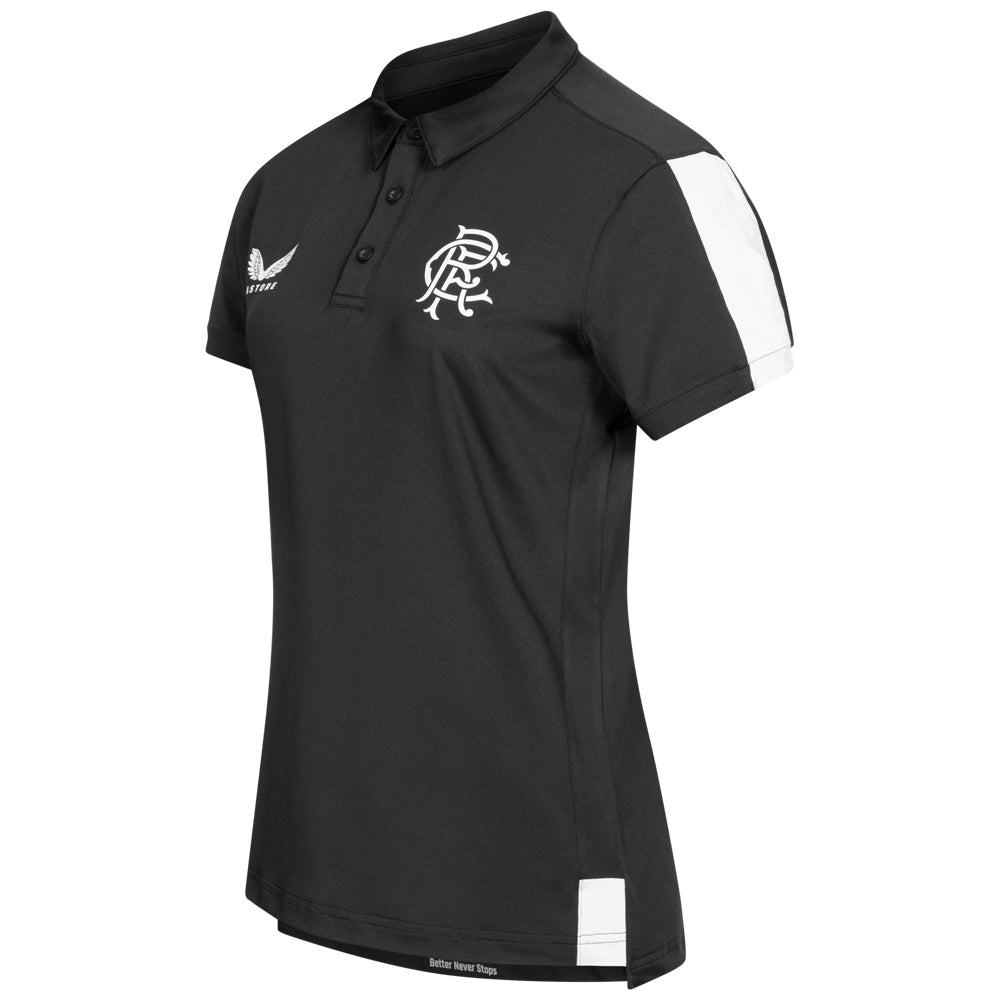 Glasgow Rangers FC CASTORE Kinder Polo-Shirt TF0524-BLACK