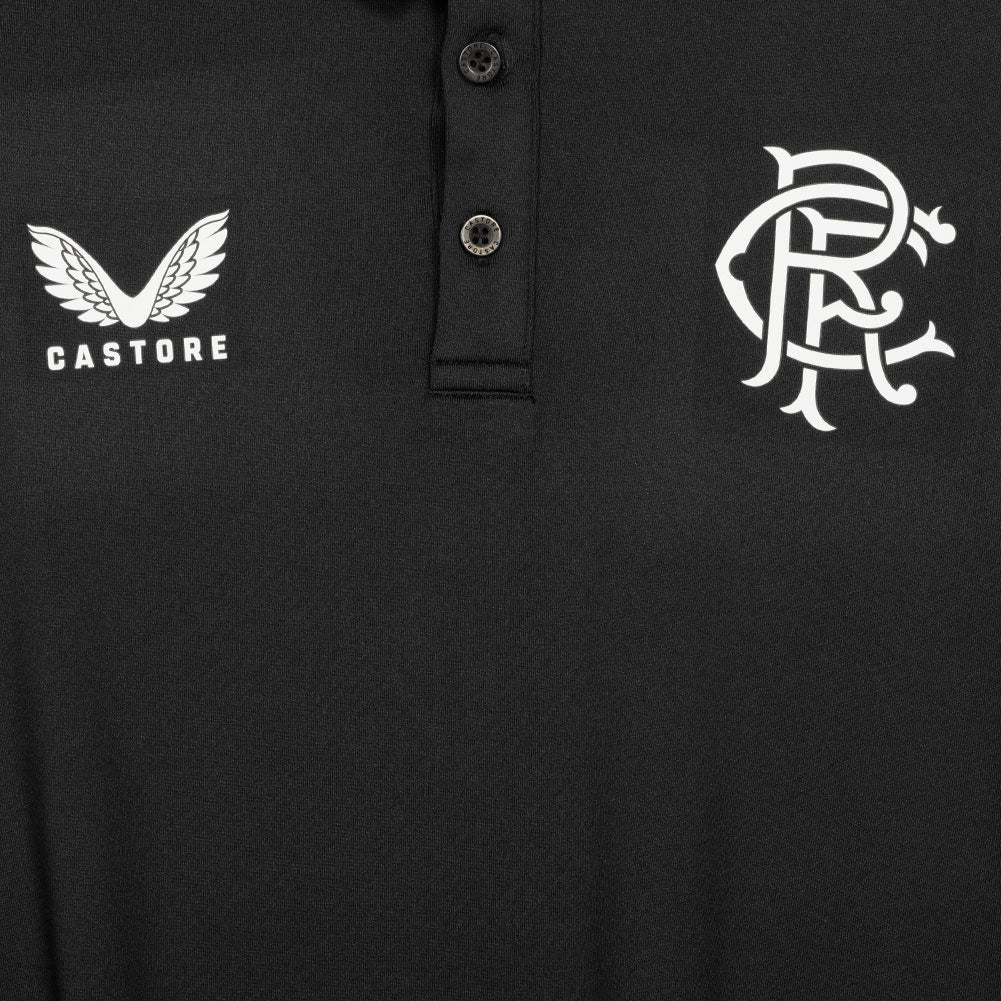 Glasgow Rangers FC CASTORE Kinder Polo-Shirt TF0524-BLACK