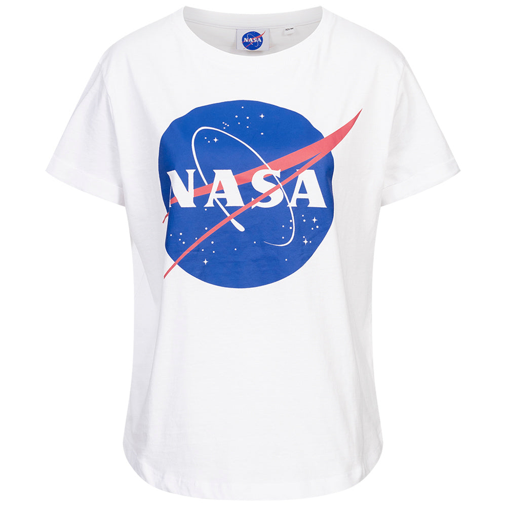 NASA Circle Logo Damen T-Shirt TMLTS007WHT