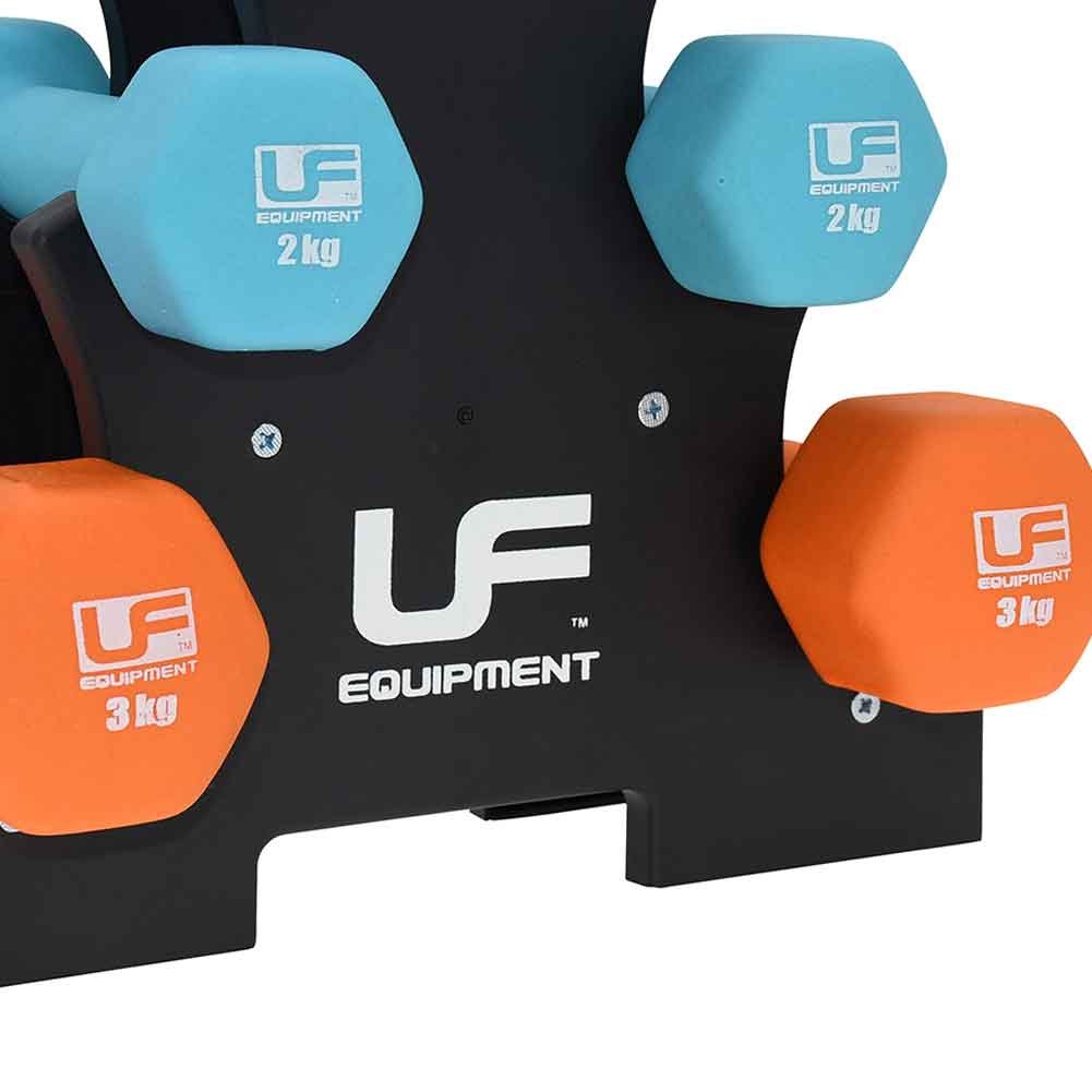 Urban Fitness Set di pesi ad albero 2 x 1 kg, 2 x 2 kg e 2 x 3 kg UFW025