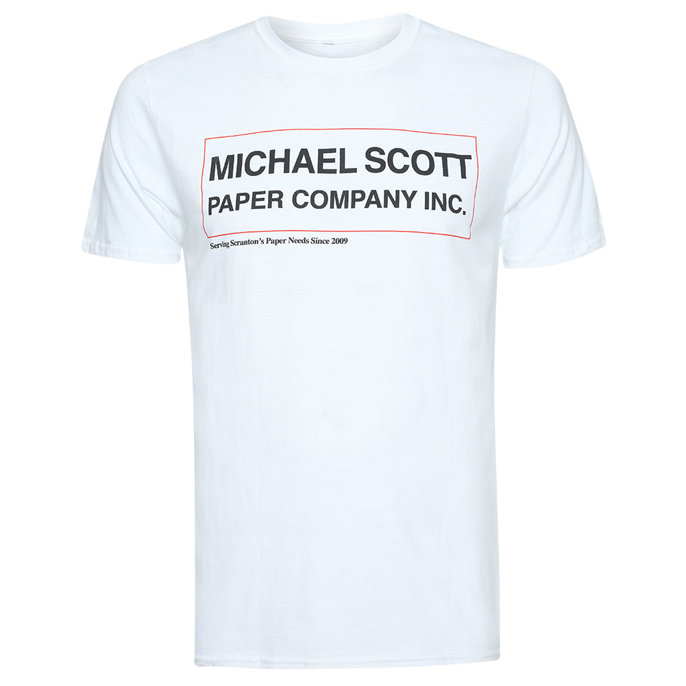 THE OFFICE Scott Paper Herren T-Shirt UNMTS022WHT