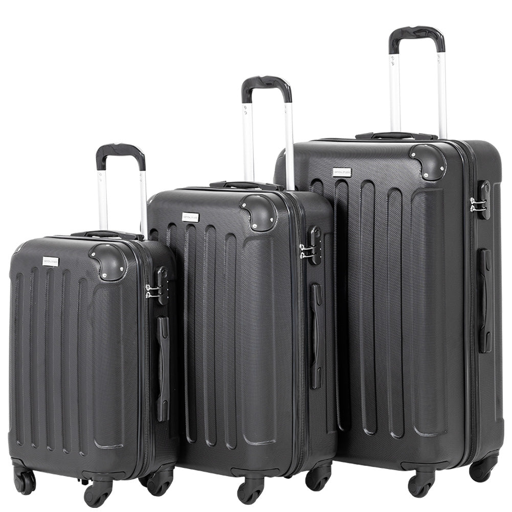 VERTICAL STUDIO "Helsinki" Valigia Set da 3 20" 24" 28" nero
