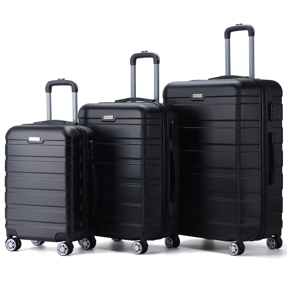 VERTICAL STUDIO "Trelleborg" 20" 24" 28" Koffer 3er-Set schwarz