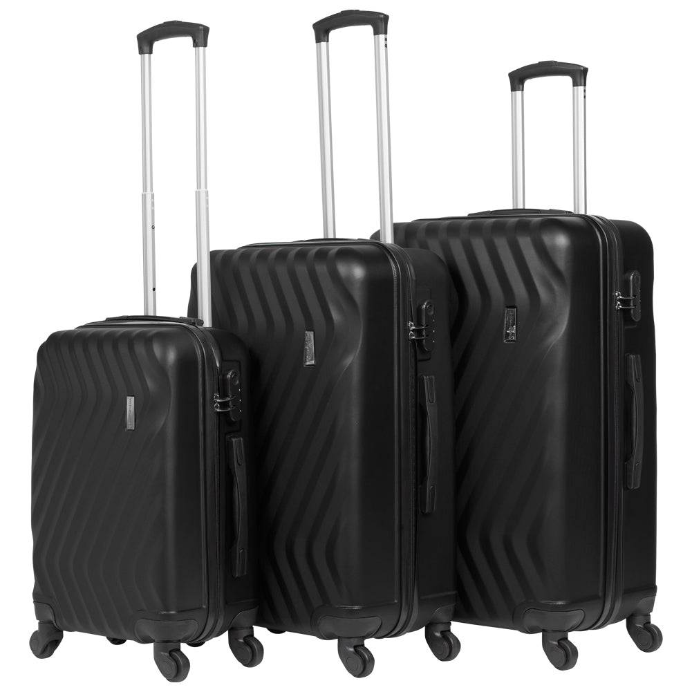VERTICAL STUDIO "Reykjavik" Koffer 3er-Set 20" 25" 28" schwarz