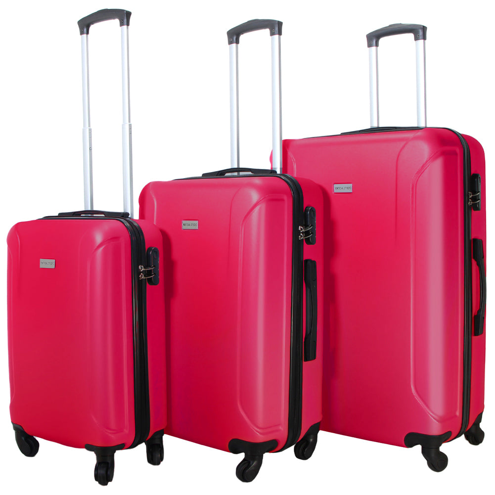 VERTICAL STUDIO "Linköping" Koffer 3er-Set 20" 24" 28" pink
