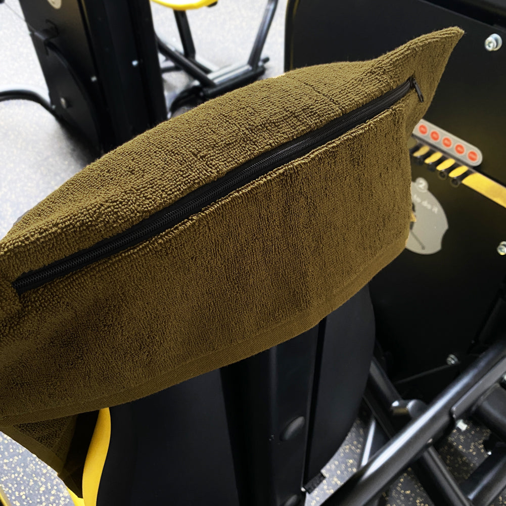 JELEX "100FIT" Asciugamano da palestra con tasca verde militare